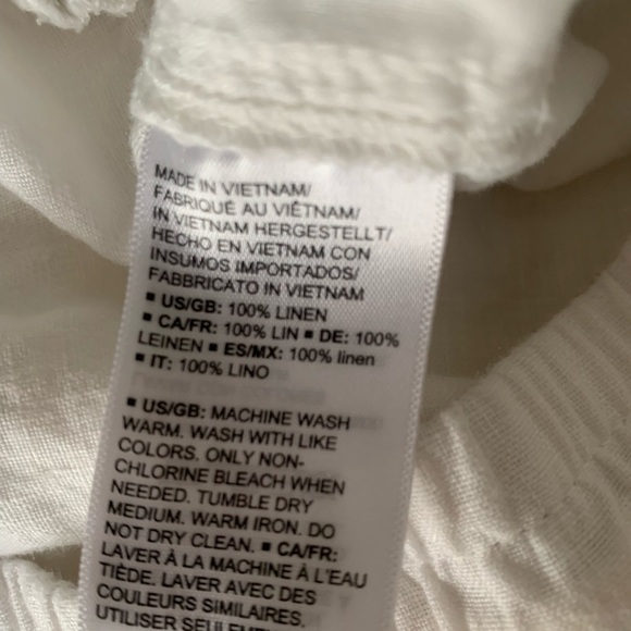 Linen White Pants - Size Medium - Amazon Essentials - Picture 4 of 4